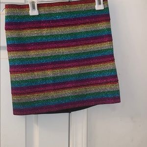 Sparkly mini skirt